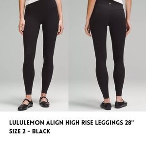Lululemon Align High Rise Leggings 28”